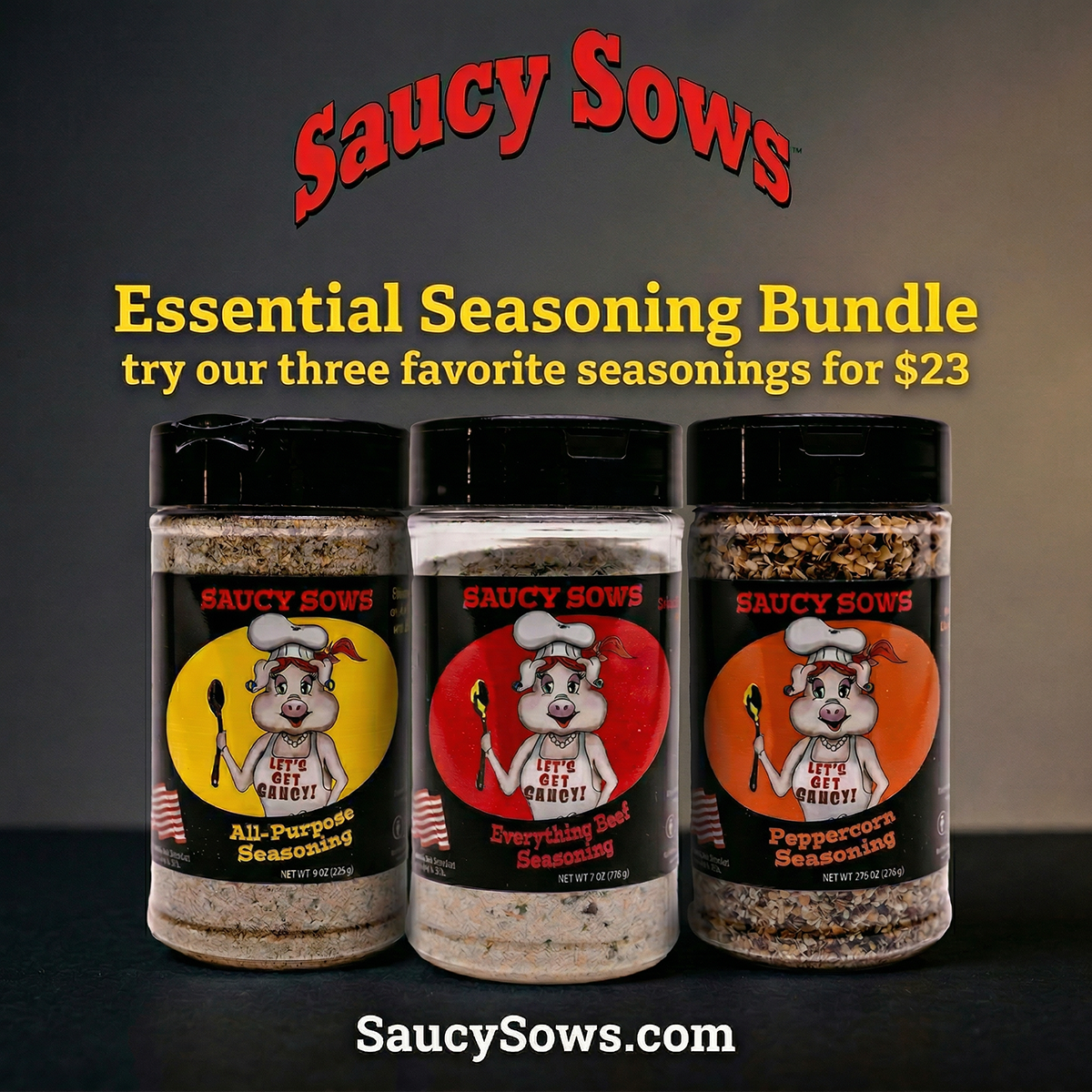 Essential Seasoning Bundle, Try our Favorite three for $23!