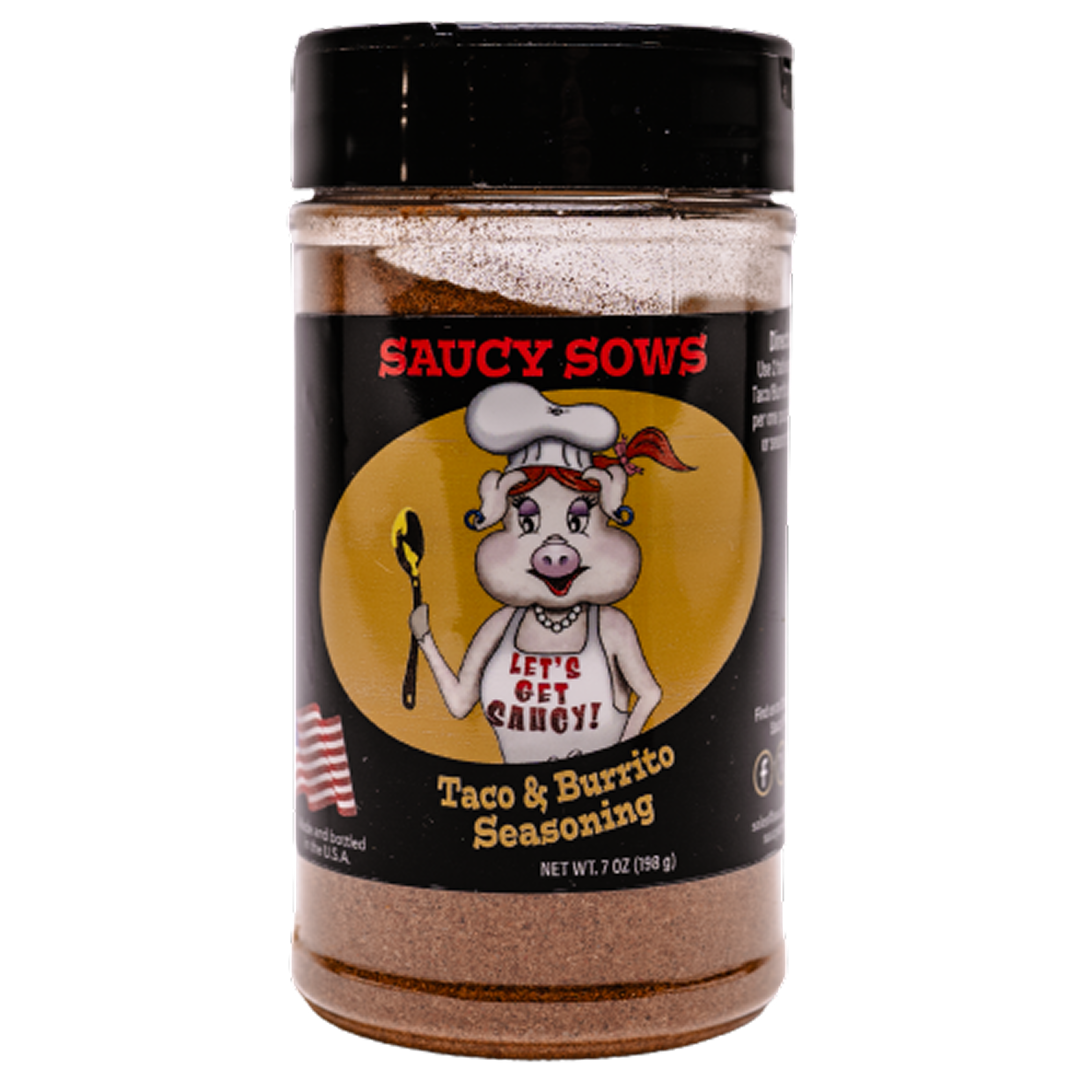 Taco & Burrito Seasoning 7oz Shaker Bottle